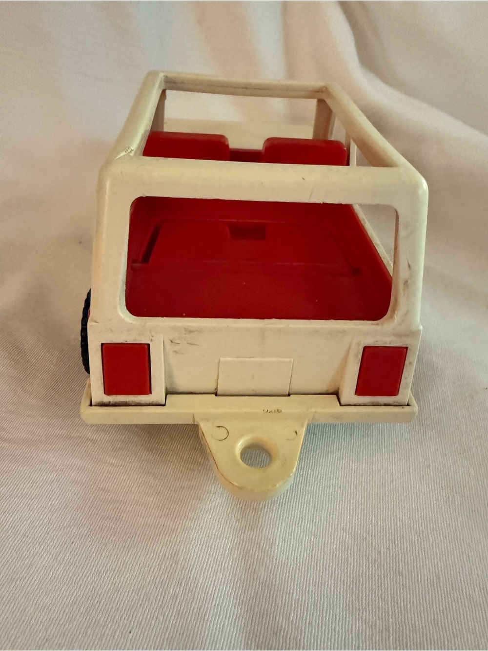 1979 Fisher-Price Kids Toy Scout 4x4 SUV - White and Red Camping Series - Picture 3 of 8